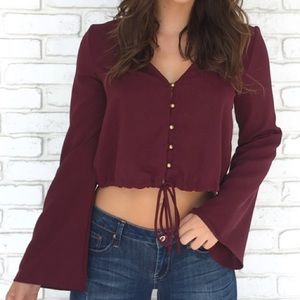 Dainty hooligan long sleeve crop
